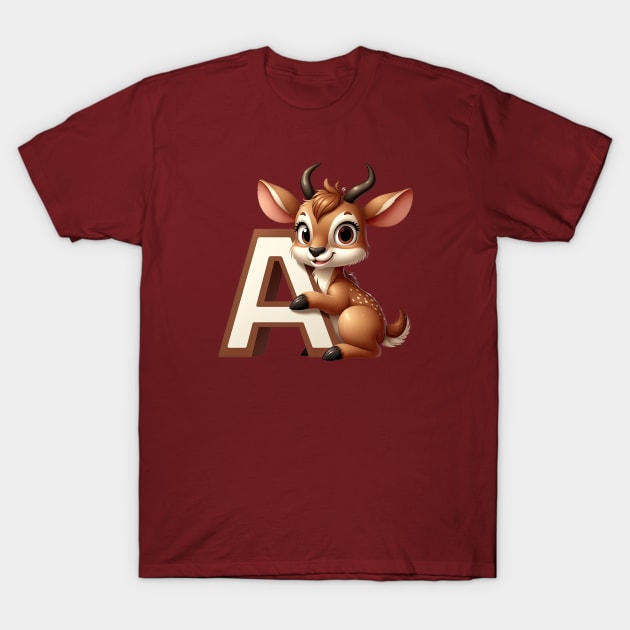 A is for Antelope T-Shirt by MinxogynistMedia
